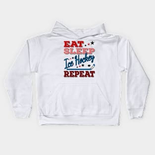 Eat Sleep Ice Hockey Kids Hoodie